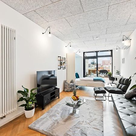 Апартаменты Lit Living - Luxus Loft - Box Spring - Air Con - Bbq - Panorama Мангейм Экстерьер фото