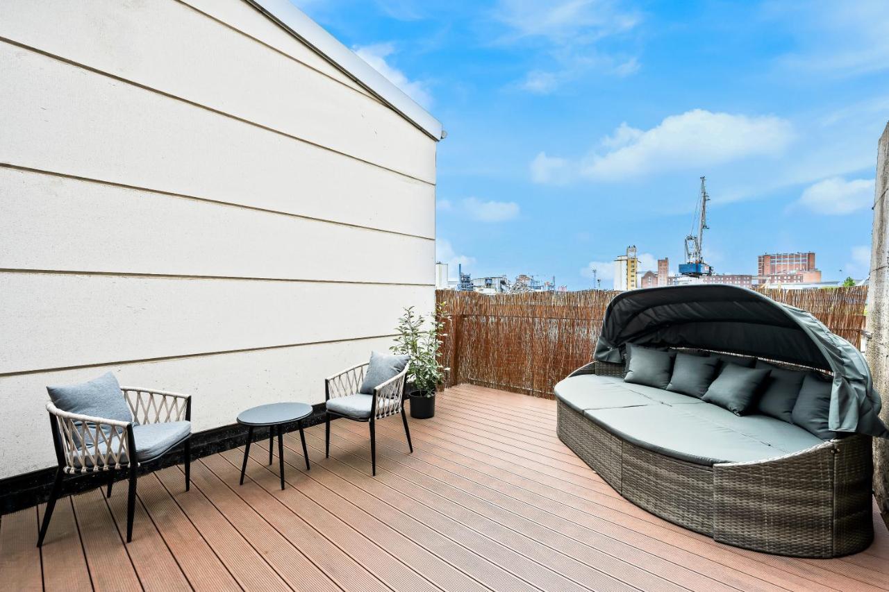 Апартаменты Lit Living - Luxus Loft - Box Spring - Air Con - Bbq - Panorama Мангейм Экстерьер фото