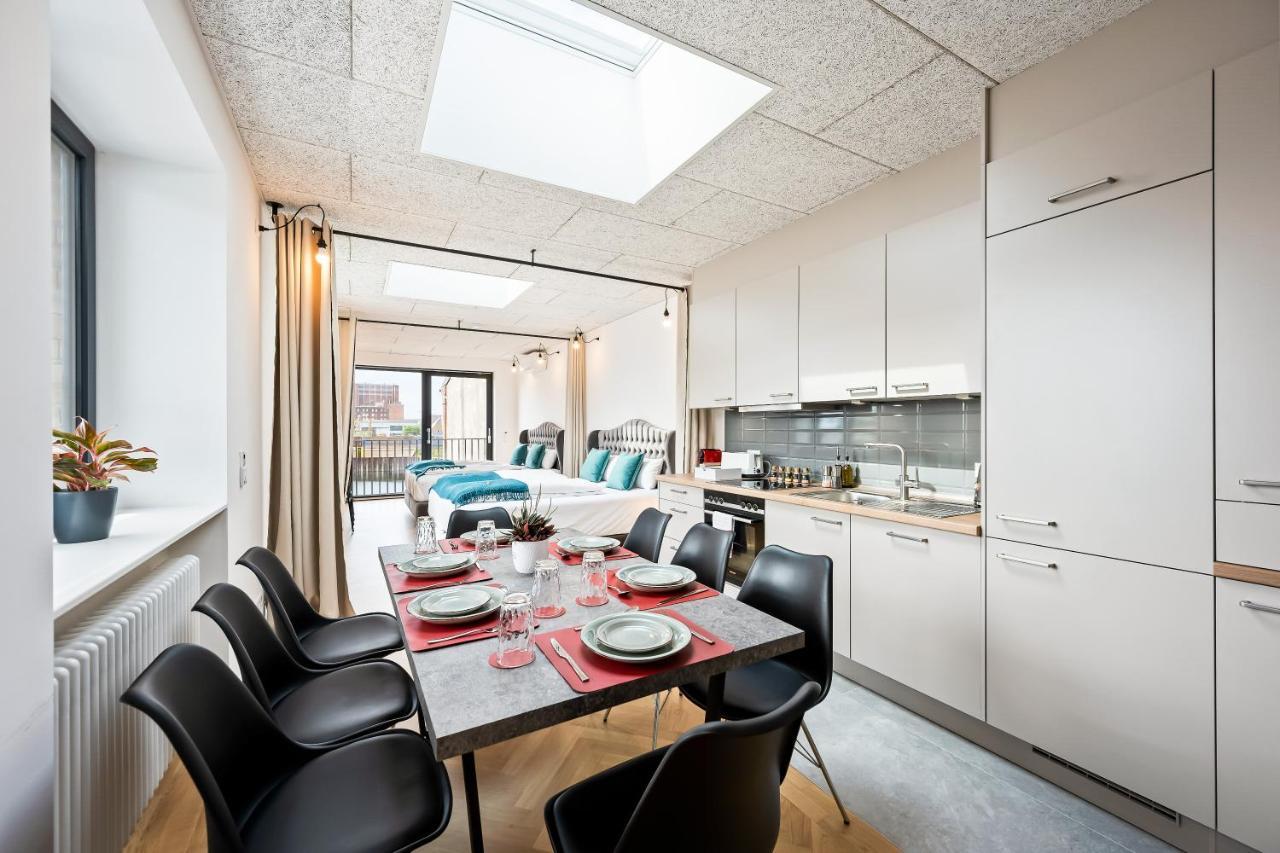 Апартаменты Lit Living - Luxus Loft - Box Spring - Air Con - Bbq - Panorama Мангейм Экстерьер фото